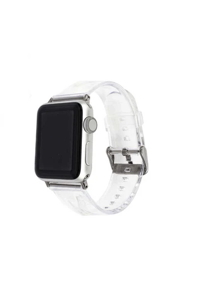 Watch 2/3/4/5/6/7/8/se/nike 38mm 40mm 41mm Silikon Kordon Metal Toka Tasarım (KRD-13) ürün görseli 1