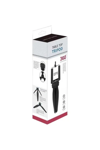 EP-5 Table Top Tripod - Siyah - Resim 3