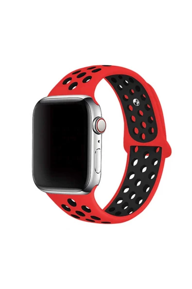 Watch 2/3/4/5/6/7/8/se/nike 38mm 40mm 41mm Silikon Kordon Kayış Tasarım (KRD-02) ürün görseli 1