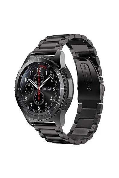 Gear S2 (20mm) Metal Kordon Paslanmaz Çelik Baklalı Tasarım (KRD-04) ürün görseli 1
