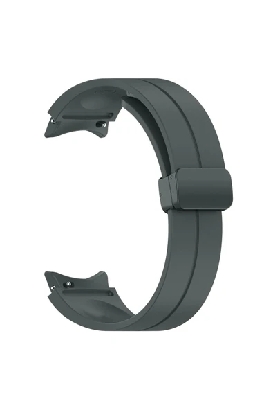 Samsung Galaxy Watch 4 44mm Silikon Uyumlu Metal Toka Tasarım (KRD-84) ürün görseli 1