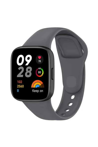 Redmi Watch 3 Silikon Kordon Yumuşak Mat Hissiyatlı uyumlu  (KRD-81) ürün görseli 1