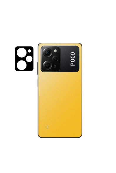 Xiaomi Poco X5 Pro Kamera Lens Koruyucu Siyah Çerçeveli Korunaklı (3d K.c) Siyah ürün görseli 1
