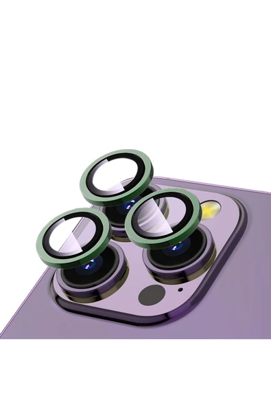 Iphone 13 Pro Max Safir Kamera Lens Koruyucu -kolay Takma Aparatlı! Cl-12 Siyah ürün görseli 1