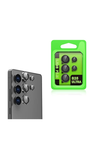 Samsung Galaxy S25 Ultra Kamera Lens Koruyucu-Gümüş-CL-07 ürün görseli 1