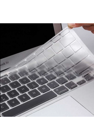 Mekbook 15 Pro 2017 A1707 Türkçe Q Klavye Slim Şeffaf Klavye Koruyucu Kılıf (Ş-K) ürün görseli 1