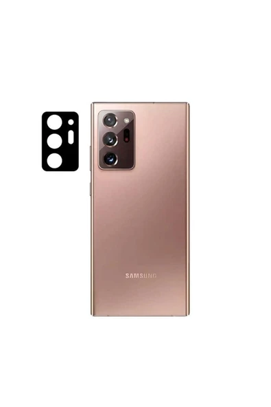 Samsung Galaxy Note 20 Ultra Kamera Lens Koruyucu Siyah Çerçeveli Korunaklı (3d K.c) Siyah ürün görseli 1