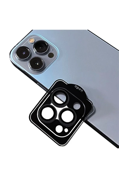 Apple iPhone 14 Pro Max Cococase CL-11 Safir Parmak İzi Bırakmayan AR Kamera Lens Koruyucu ürün görseli 1