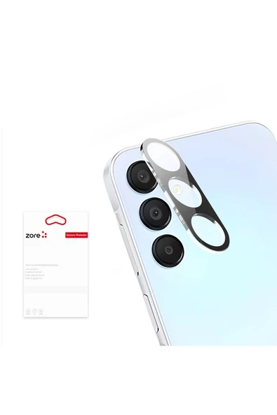Samsung Galaxy A15 Kamera Lens Koruyucu Siyah Çerçeveli Korunaklı (3D K.C) ürün görseli 1