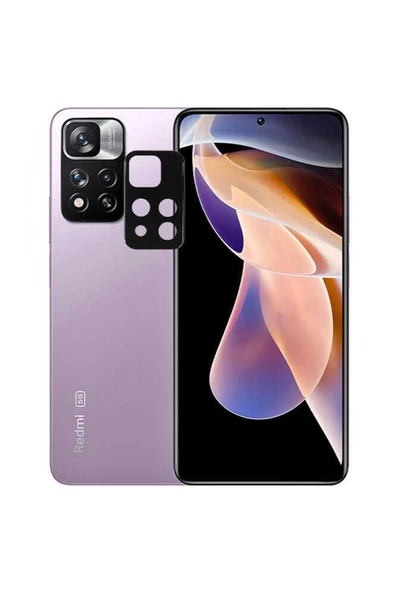Xiaomi Redmi Note 11 Pro Plus 5g Kamera Lens Koruyucu Siyah Çerçeveli Korunaklı (3d K.c) Siyah ürün görseli 1