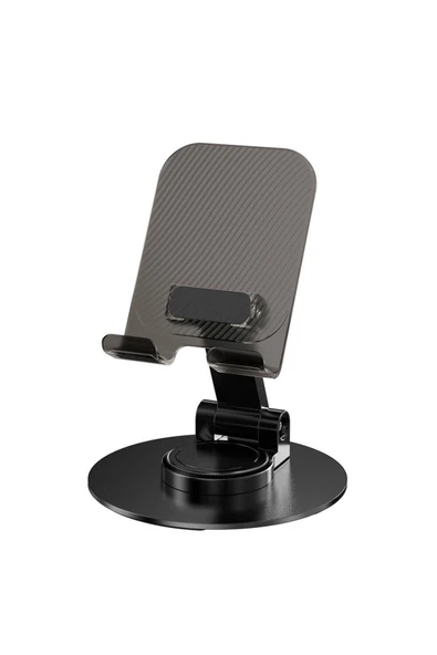 Taşınabilir Katlanabilir 360 Dönebilen Karbon Çelik Tasarımlı Telefon ve Tablet Standı (MS-14) ürün görseli 1