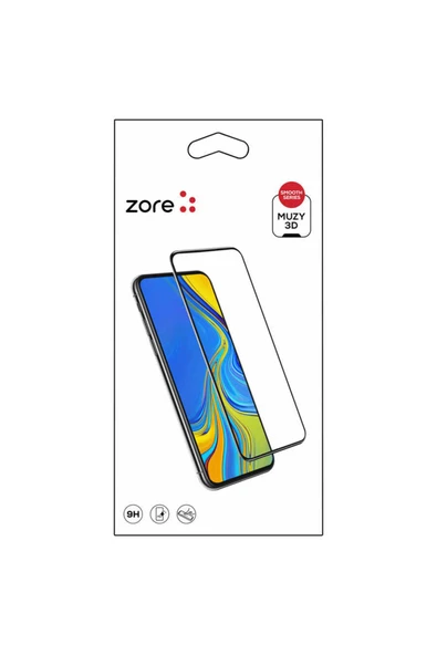 İphone XS  uyumlu 3D Muzy Temperli Cam Ekran Koruyucu ürün görseli 1