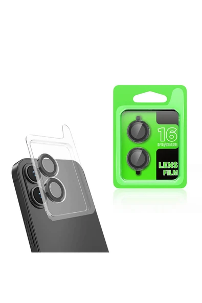 Apple iPhone 16 Kamera Lens Koruyucu Renkli Tasarım Kolay Takma Aparatlı (CL-07) ürün görseli 1
