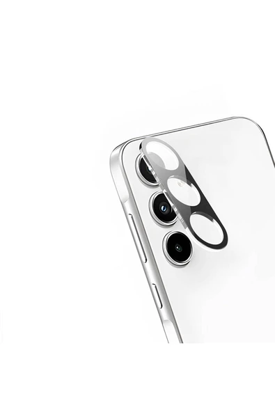 Samsung Galaxy A35 Kamera Lens Koruyucu Siyah Çerçeveli Korunaklı (3D K.C) ürün görseli 1