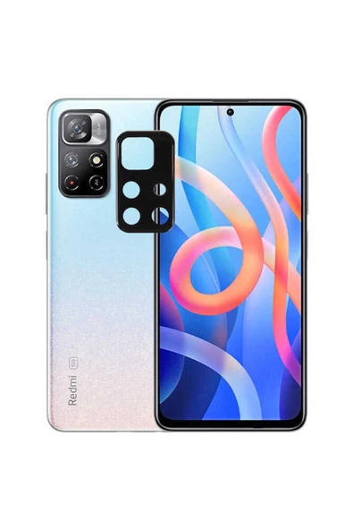 Xiaomi Redmi Note 11t 5g Kamera Lens Koruyucu Siyah Çerçeveli Korunaklı -3d K.c! Siyah ürün görseli 1