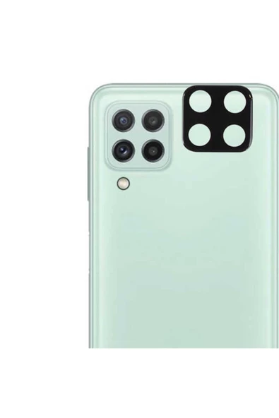 Samsung Galaxy A22 4g Uyumlu Kamera Lens Koruyucu Cam Siyah ürün görseli 1