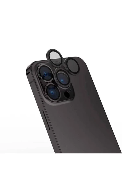 Apple iPhone 16 Pro Kamera Lens Koruyucu Kolay Takma Aparatlı Ultra Korumalı (CL-15) ürün görseli 1