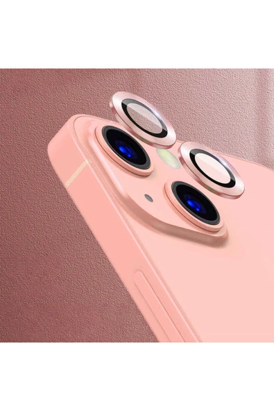 iPhone 13 Mini Uyumlu Zore CL-07 Kamera Koruyucu-Rose Gold ürün görseli 1
