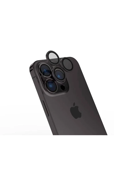Apple Iphone 15 Pro Heptekiletişim Cl-15 Parmak Izi Bırakmayan Anti-refcloive Kamera Koruyucu-siya ürün görseli 1