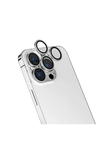 Apple Iphone 15 Pro Max Heptekiletişim Cl-13 Kamera Koruyucu-gümüş ürün görseli 1