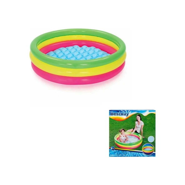 BESTWAY HAVUZ 102X25cm ŞİŞEN ZEMİN 3 BÖLME (51104) ürün görseli 1