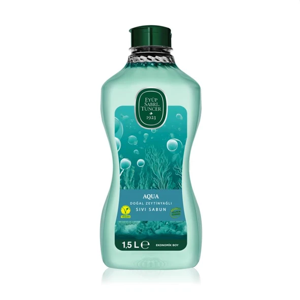 Eyüp Sabri Tuncer Doğal Zeytinyağlı Aqua Sıvı Sabun 1,5 L ürün görseli 1