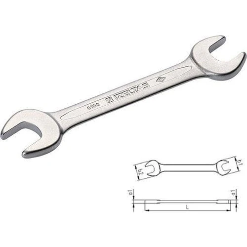 İzeltaş İki Ağız Anahtar Kısa Boy 13X14 Mm ürün görseli 1