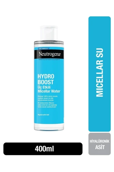 Neutrogena Hydro Boost Üç Etkili Micellar Water Makyaj Temizleme Suyu 400 ml ürün görseli 1