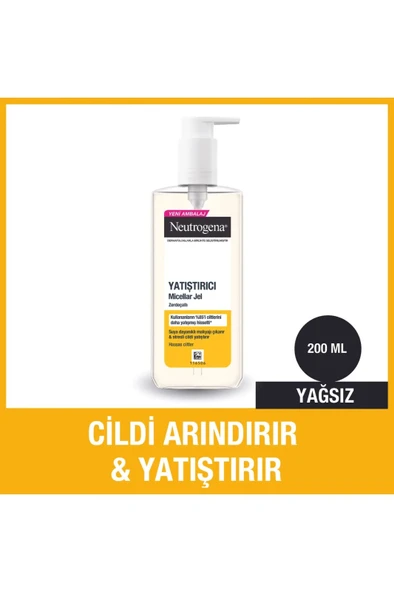 Neutrogena Soothing Clear Micellar Makyaj Temizleme Jeli 200 ml ürün görseli 1