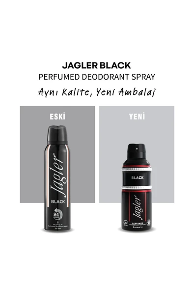 Jagler Deodorant Black 150 ml - Resim 5
