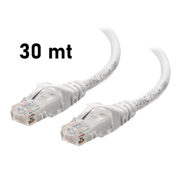 SHOWMAX CAT6 30 MT POŞETLİ RJ45 PATCH NETWORK ETHERNET İNTERNET KABLOSU - Resim 2