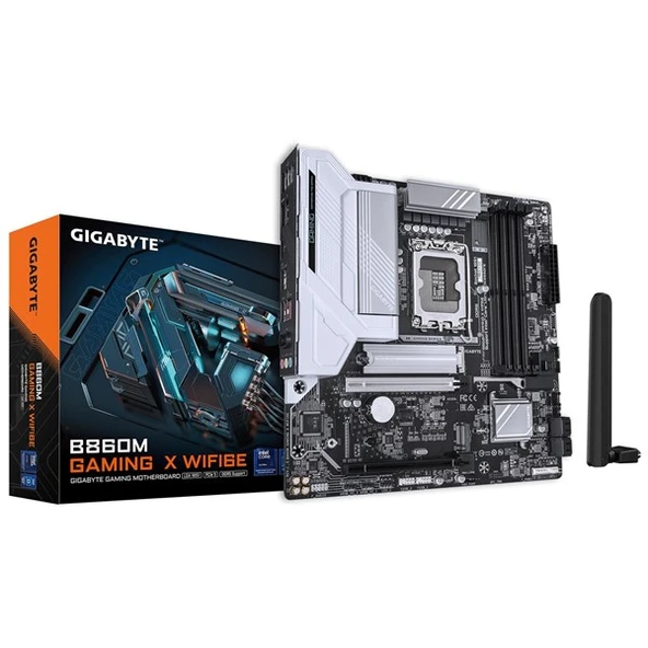 GIGABYTE B860M GAMING X WIFI6E DDR5 HDMI-DP TYPE-C PCIE 5.0 1851P mATX ürün görseli 1