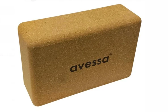 Avessa Cork-Yoga Yoga Blok Mantar Kahverengi ürün görseli 1