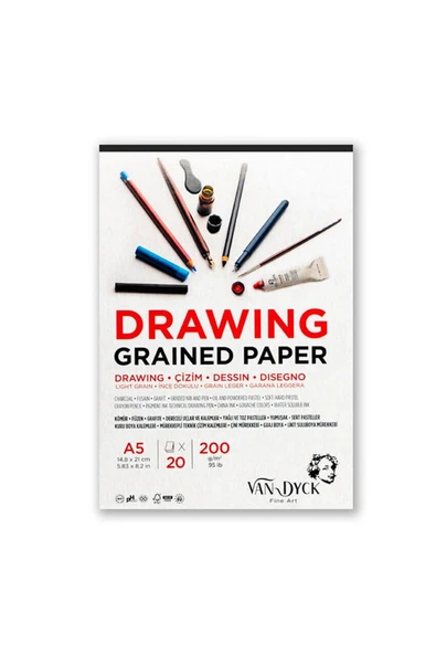 VAN DYCK ÇİZİM BLOK DRAWING A5 200 GR 20 YP ürün görseli 1