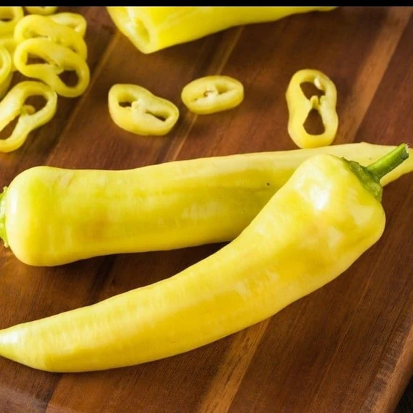 Nadir Doğal Geleneksel Yellow Hungarian Tatlı Biber Tohumu (10 Tohum) ürün görseli 1
