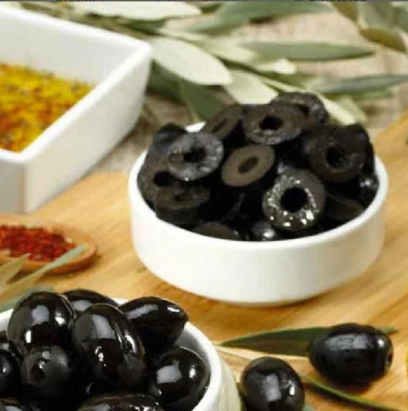 DİLİMLİ SİYAH ZEYTİN - 500 GR - Resim 3