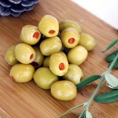 BİBER DOLGULU YEŞİL ZEYTİN - 600 GR ürün görseli 1