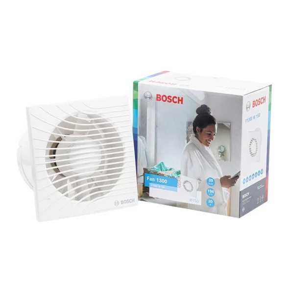 BOSCH F1300 W 150 Plastik Banyo Aspiratörü-Fanı 198 m3h ürün görseli 1