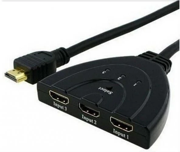 3 Port Hdmı Çoklayıcı 4K Full Hd Hdmi Switch - A14 ürün görseli 1