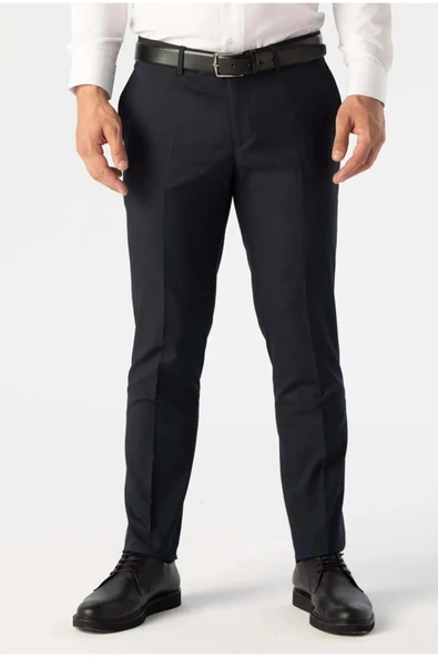 Avasar Erkek Siyah Regular Fit Kumaş Pantolon-7223 ürün görseli 1
