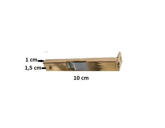 PİRİNÇ GÖMME SÜRGÜ 10 CM SARI - Resim 2