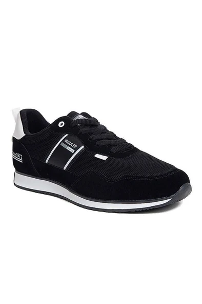 Jagulep Bugatti Deri Anorak Anatomik Erkek Sneaker Siyah Beyaz ürün görseli 1