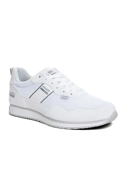 Jagulep Bugatti Deri Anorak Anatomik Erkek Sneaker Beyaz Buz ürün görseli 1