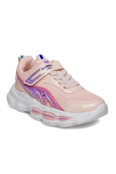 Alessio 010-25 Simli Maskotlu Kız Çocuk Sneaker Pudra Pembe 31-35 ürün görseli 1