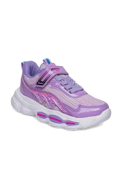 Alessio 010-25 Simli Maskotlu Kız Çocuk Sneaker Lila Pembe 31-35 ürün görseli 1