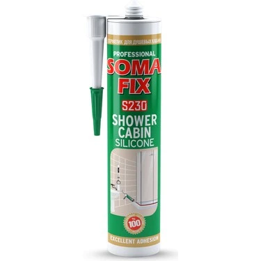 SOMA FİX DUŞA KABİN SİLİKONU 280ml S230 - ŞEFFAF ürün görseli 1