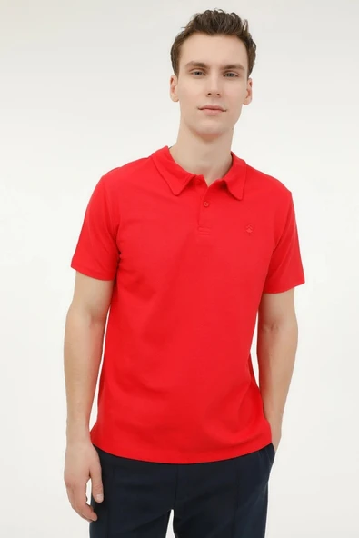 Lumberjack M-CT953 BASIC 5FX Kırmızı Erkek Kısa Kol Polo T-Shirt CT953 ürün görseli 1