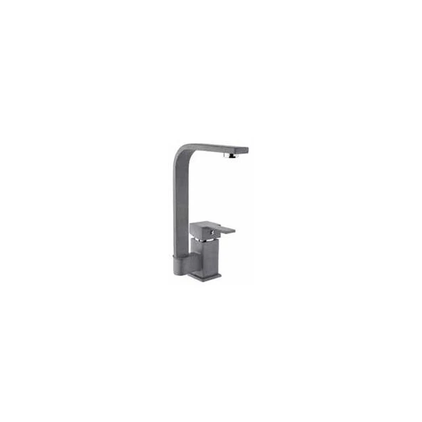 Gms Elit Mix Granit Kuğu Lavabo Musluk Bataryası Çift Su Girişli EL-246-GR ürün görseli 1