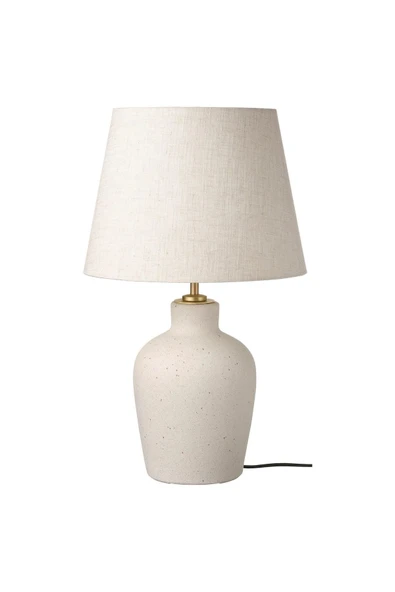 Blidvader Abajur Modern Bohem Abajur Kırık Beyaz 50 cm Seramik Abajur ürün görseli 1