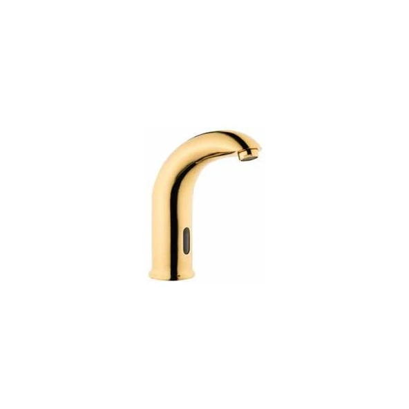 Gms Fotoselli Sensörlü Altın Lavabo Musluk Bataryası Tek Girişli FT012-A ürün görseli 1